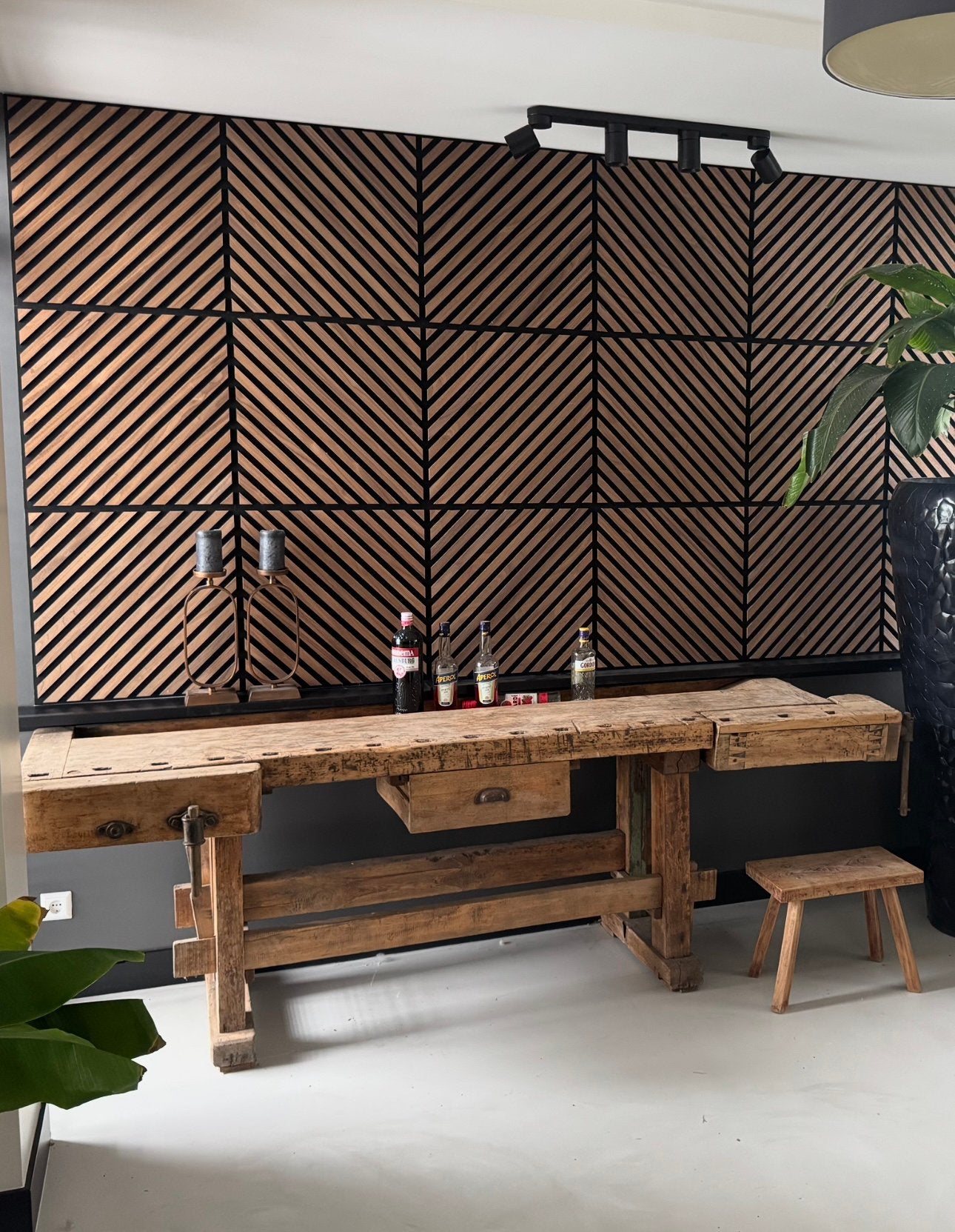 Eyecatcher, grote massief houten werkbank!, Doe-het-zelf en Verbouw, Werkbanken, Ophalen, Gebruikt, 170 cm of meer, Bankschroef