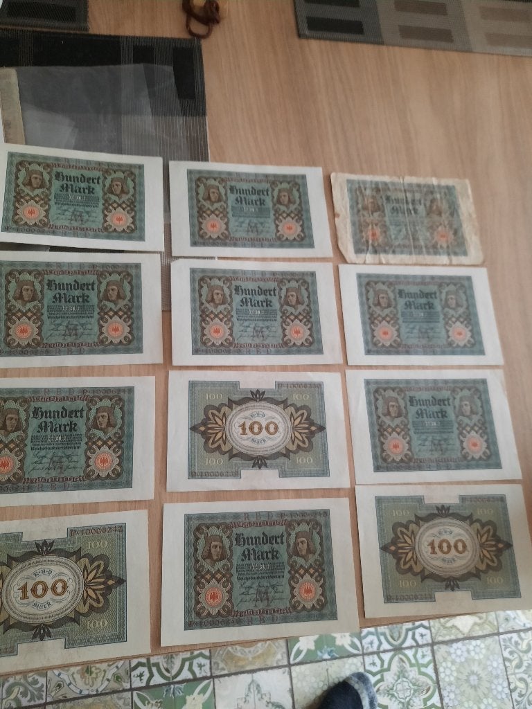 Duitse Bank biljetten 100 mark, Ophalen of Verzenden, Duitsland, 100 euro, Los biljet