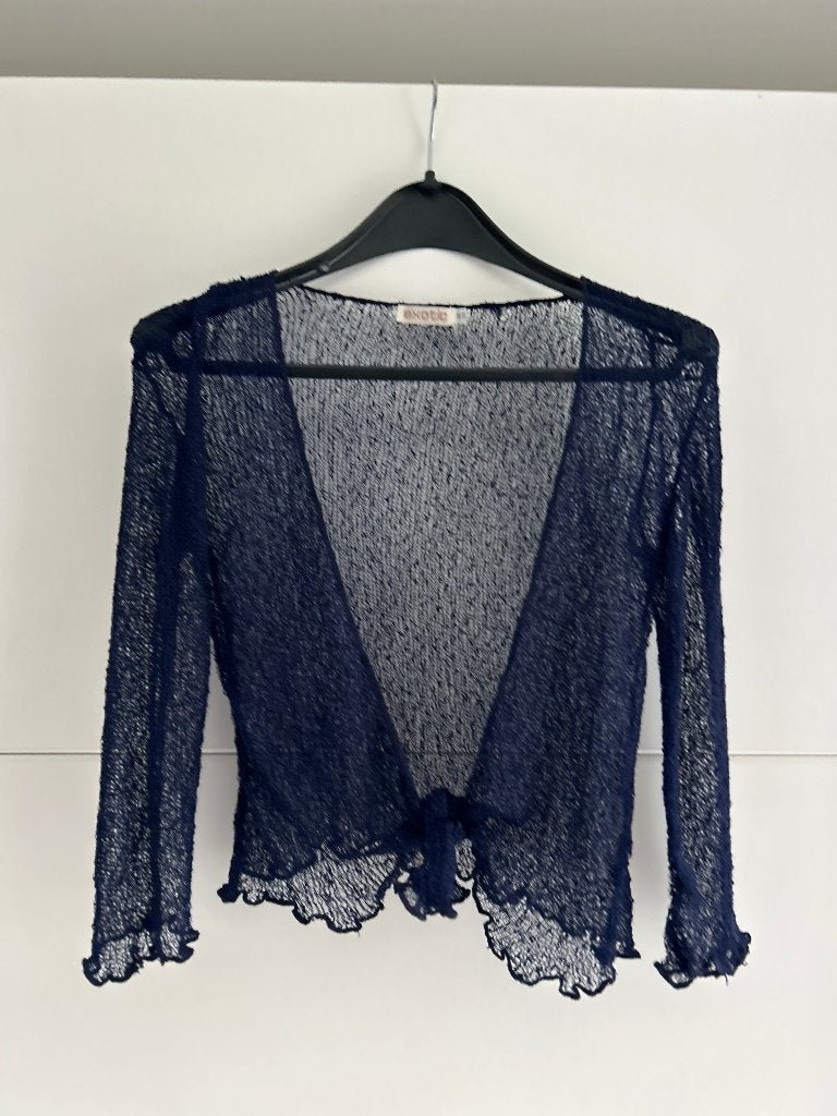 Exotic donkerblauwe gilet, Blauw, Ophalen of Verzenden, Zo goed als nieuw, Maat 38/40 (M)