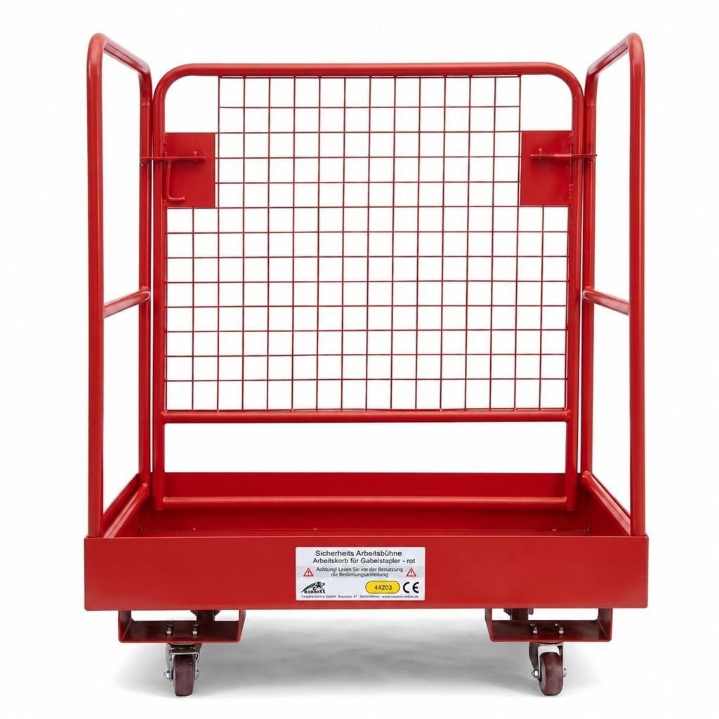 Veiligheidswerkkooi Heftruck | Werkbak Rood 540 kg, Verzenden, Automotive Parts, A.parts@hotmail.nl, Trasmolenlaan 12 3447 GZ Woerden