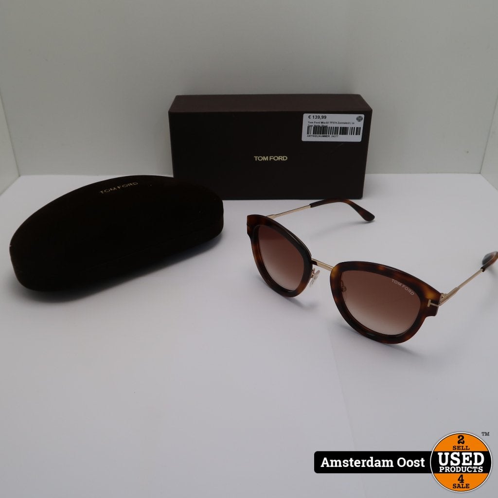 Tom Ford Mia-02 TF574 Zonnebril | in Zeer Nette Staat, TOM FORD, Gebruikt, https://www.tomford.com/contact-us, 598 Madison Avenue, New York, NY 10022, Verenigde Staten