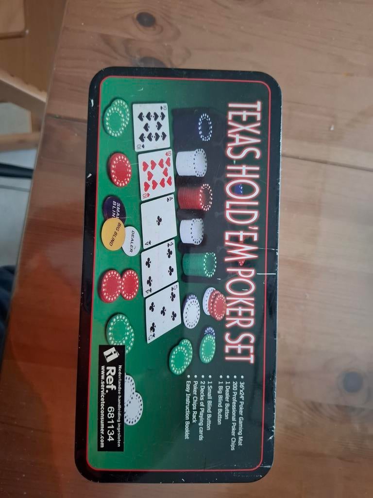 Pokerset, Hobby en Vrije tijd, Ophalen of Verzenden, Zo goed als nieuw