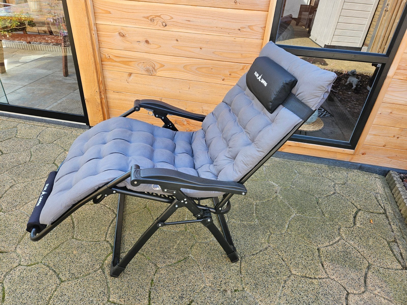 Enjoy Camping stoel incl.kussen, Ophalen, Zo goed als nieuw, Campingstoel