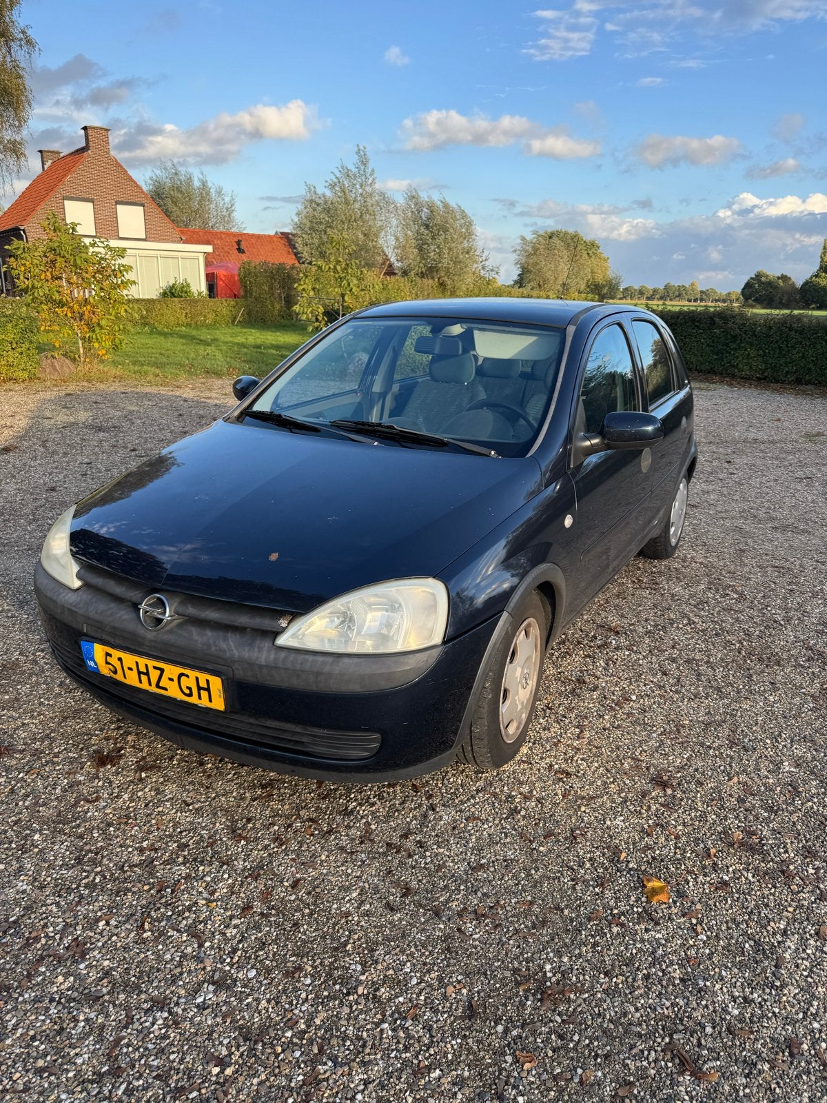 Opel Corsa 1.2 16V 5D 2002 Blauw, Auto's, Voorwielaandrijving, 450 kg, 74 pk, 31 €/maand