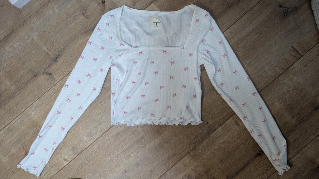 Schattige top Primark maat S, Kleding | Dames, Tops, Primark, Wit, Ophalen of Verzenden, Zo goed als nieuw