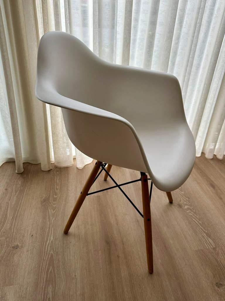 6 moderne kuipstoelen, Ophalen, Hout, Wit, Vitra Eames DAW