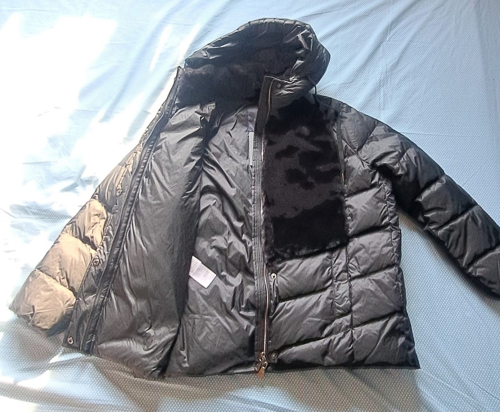 Elena Mirò Luxury Dual-Fabric Puffer Jacket - XS, Elena Mirò, Zwart, Nieuw, Ophalen of Verzenden