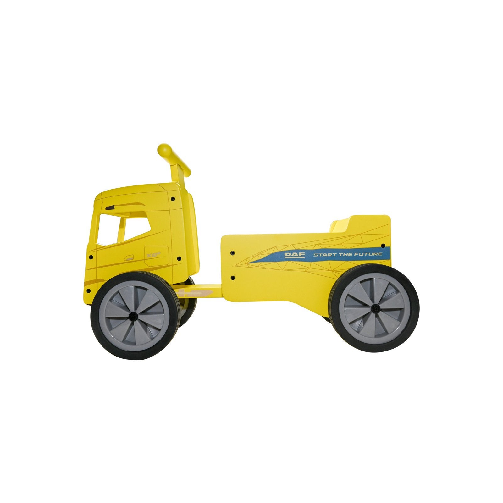 Nieuwe DAF Houten Loopwagen - Geel, Ophalen of Verzenden, Nieuw, Loopvoertuig