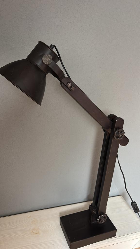 Metalen tafellamp / bureaulamp - KOOPJE, Huis en Inrichting, Lampen | Tafellampen, Ophalen, Zo goed als nieuw