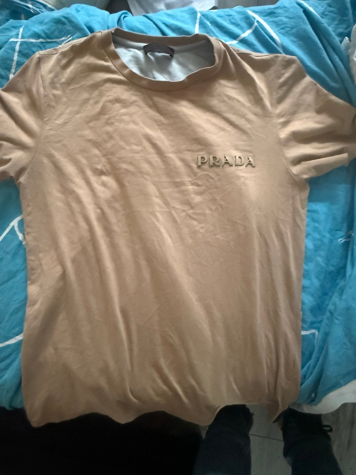 Prada T-shirt - Zo goed als nieuw, Ophalen of Verzenden, Zo goed als nieuw, Overige maten, Beige
