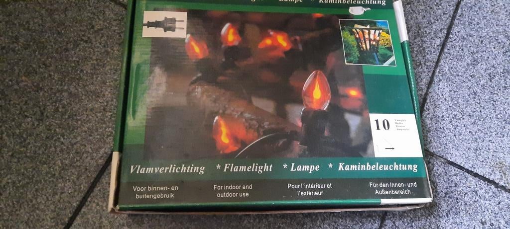 Vlamverlichting voor binnen en buiten - 10 lampjes, Kunststof, Minder dan 50 watt, Overige typen, Nieuw