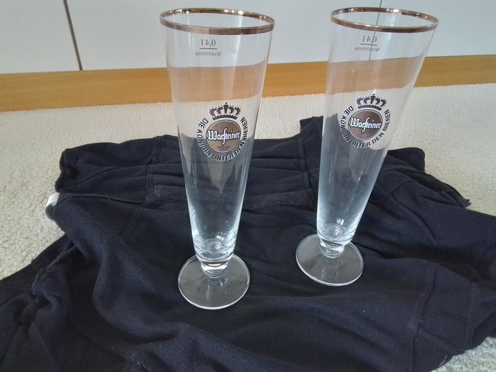 Warsteiner bierglas  2 stuks, 0,4 liter, Ophalen