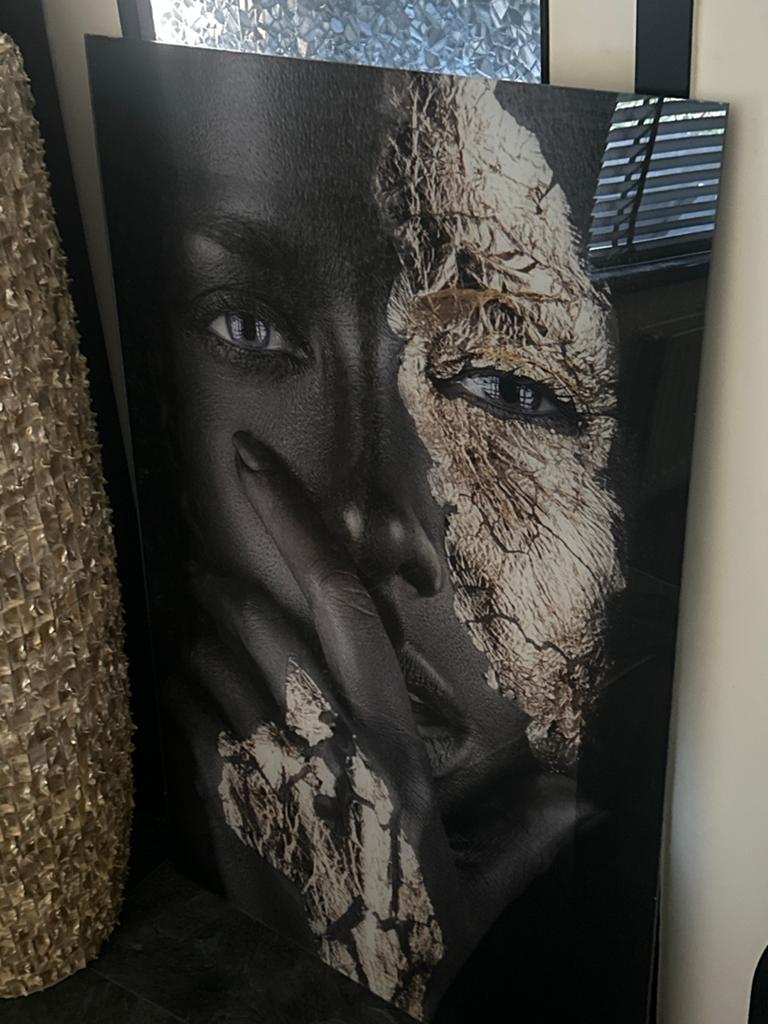 Luxe Noir Gold Plexiglas Schilderij 80x120 cm, Ophalen of Verzenden