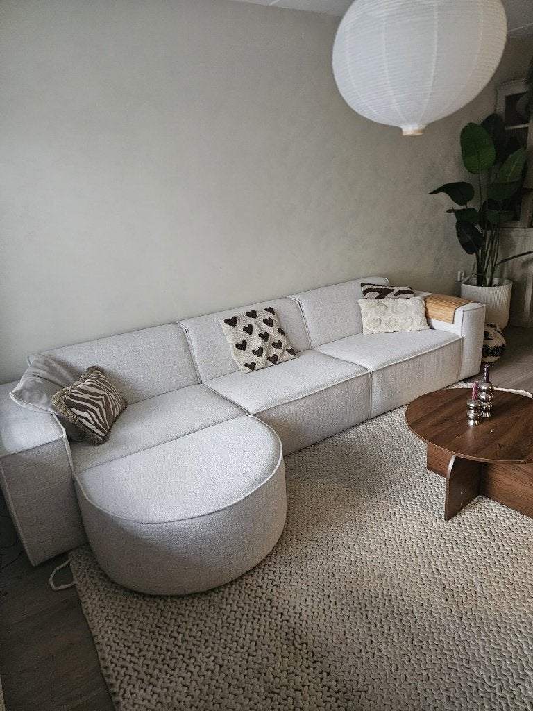 Elementen bank, Ophalen, 300 cm of meer, Zo goed als nieuw, Rechte bank