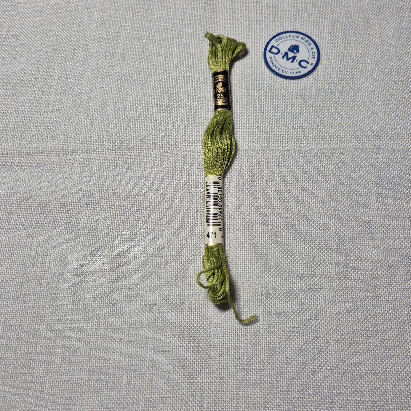 DMC mouline, groen 471, Ophalen of Verzenden, 68314 ILLZACH Cedex FRANCE, Borduurgaren of Zijde, DMC