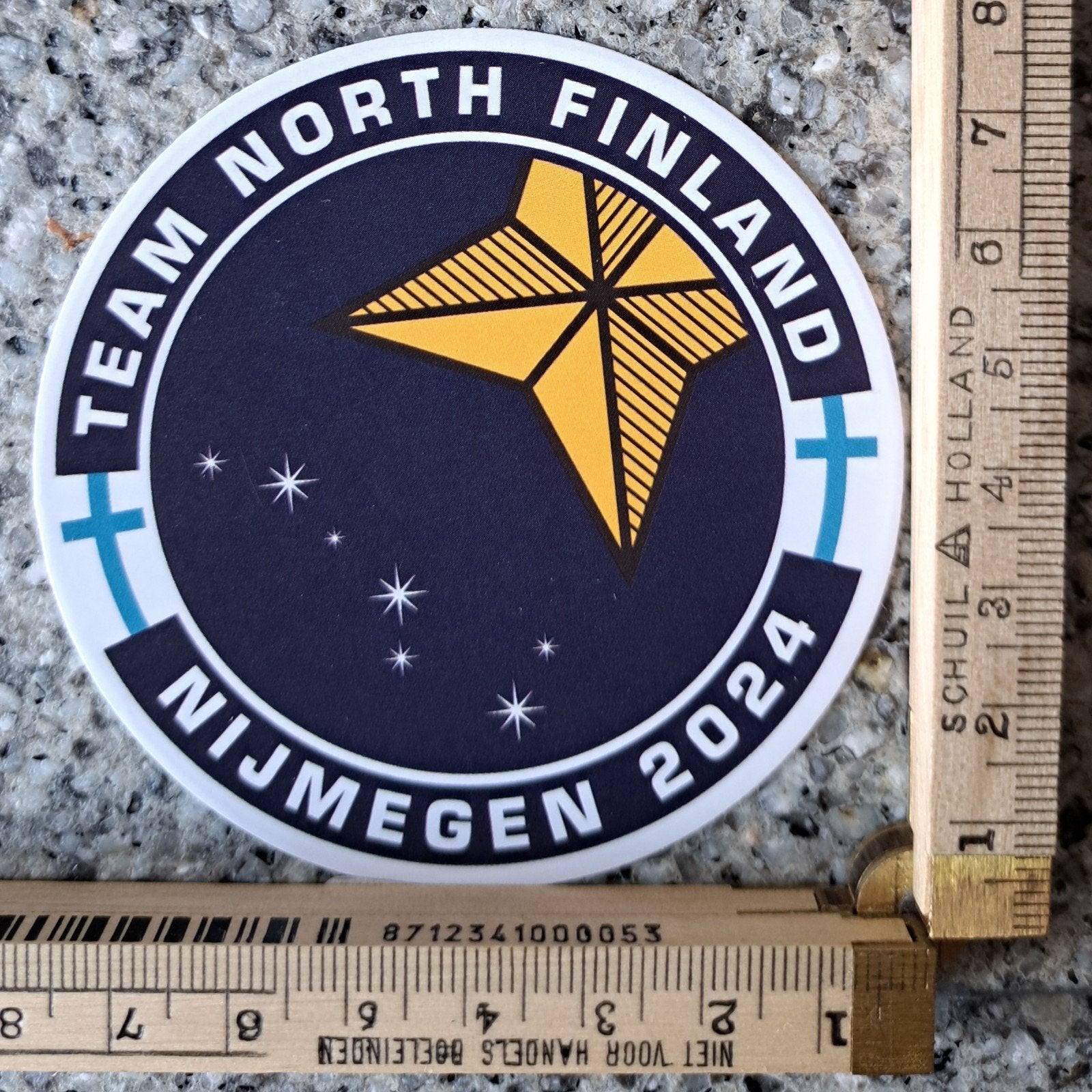 Sticker Nijmeegse vierdaagse 2024 Team North Finland, Ophalen of Verzenden, Zo goed als nieuw, Overige typen