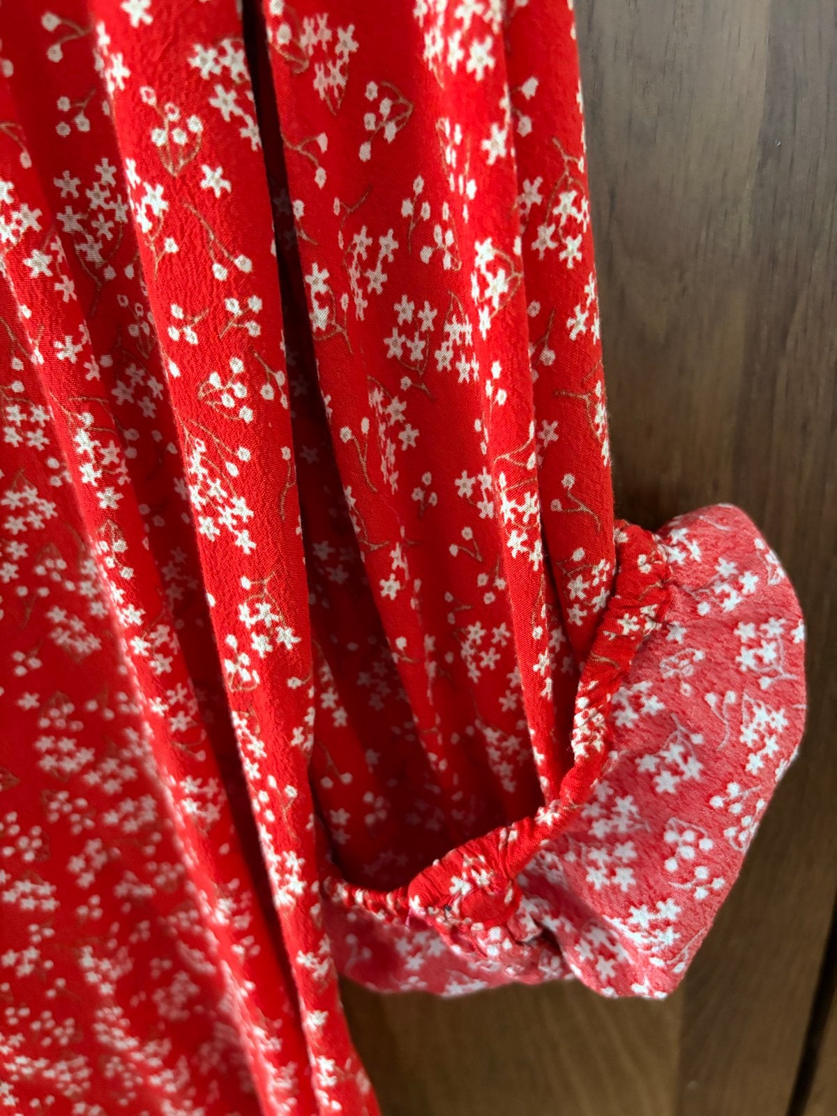 Modström Rode blouse met Bloemenprint - Maat M, Kleding | Dames, Verzenden, Gedragen, Maat 38/40 (M), Rood