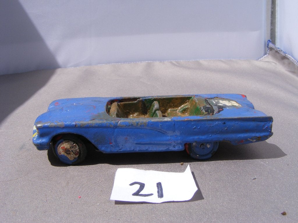 Ford thunderbird 1959, corgi toys 1/43 repaint (21), Ophalen of Verzenden, Gebruikt, Auto, Corgi