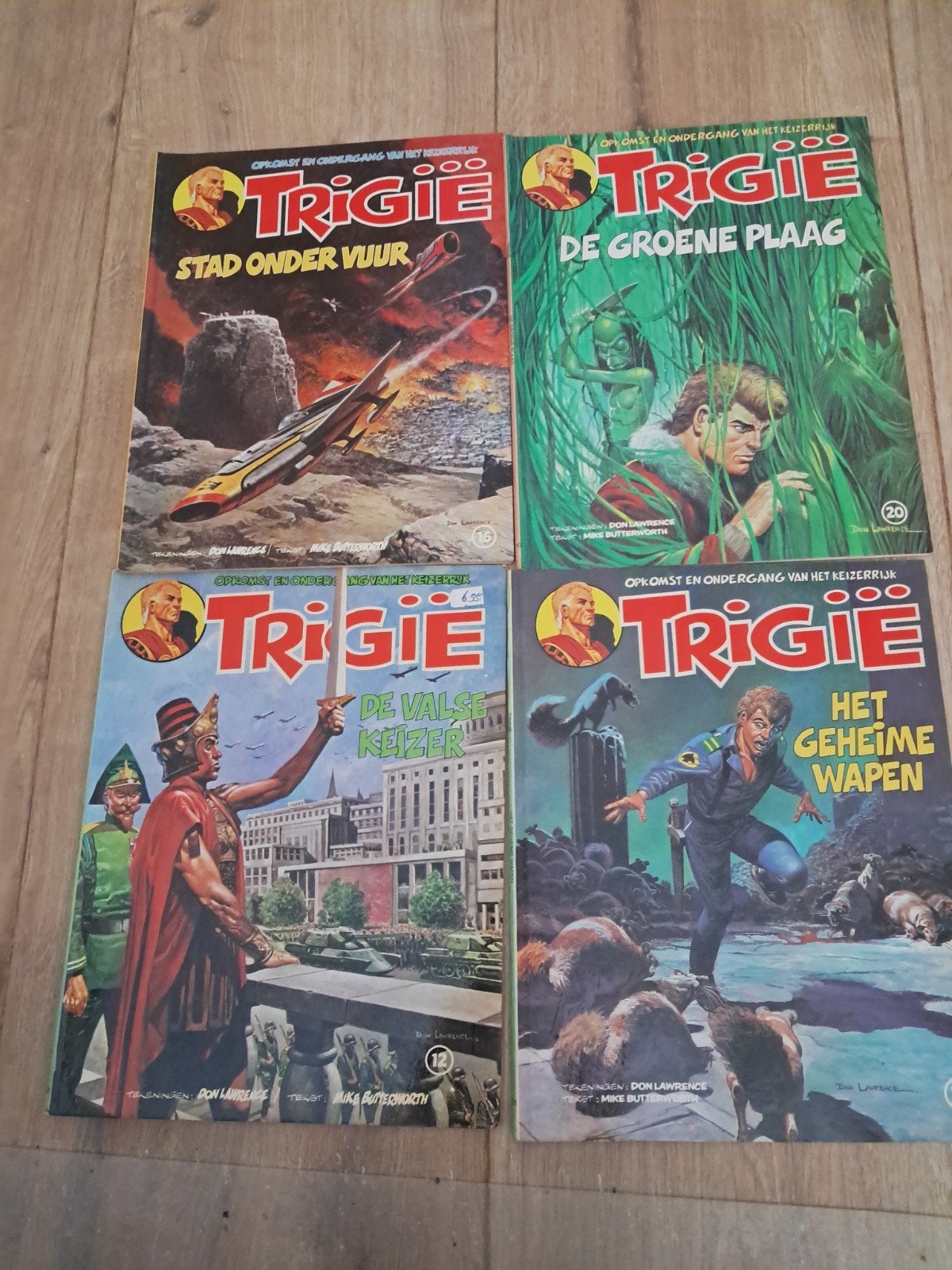Trigie stripboeken - 4 delen, Meerdere stripboeken, Ophalen of Verzenden