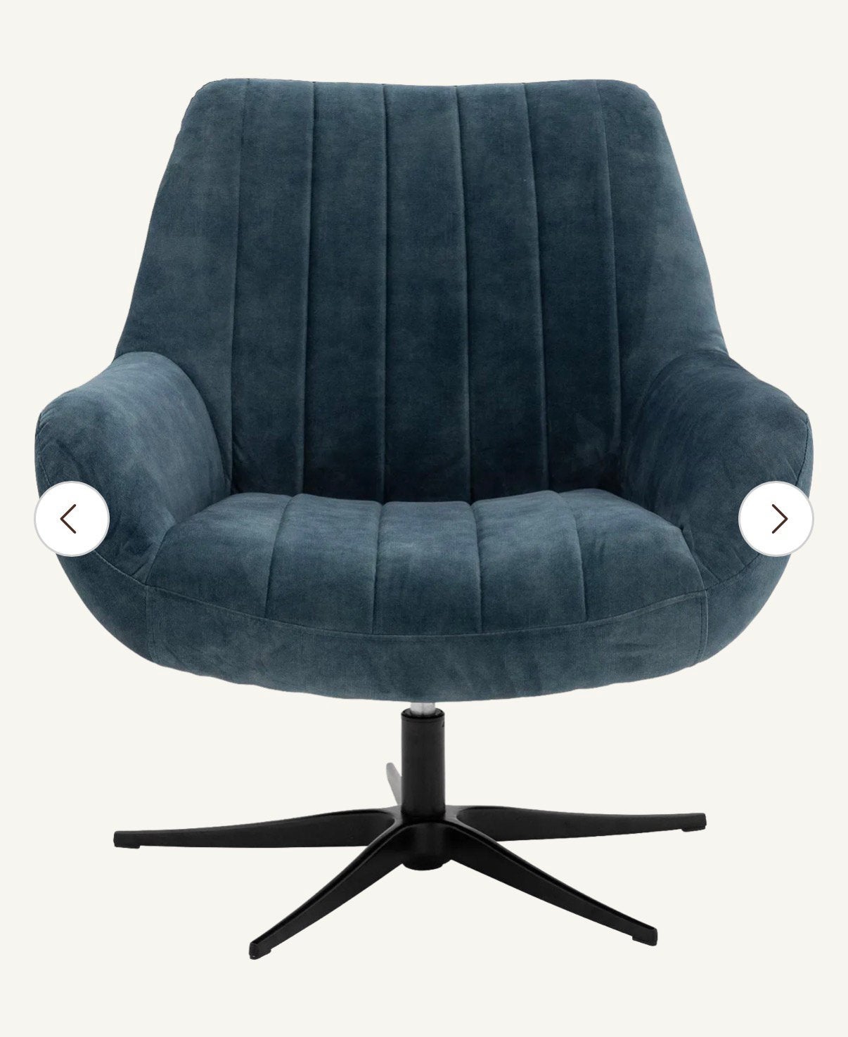 Draaifauteuil Kamille van Goosens, Huis en Inrichting, Ophalen, 75 tot 100 cm, Zo goed als nieuw, Stof