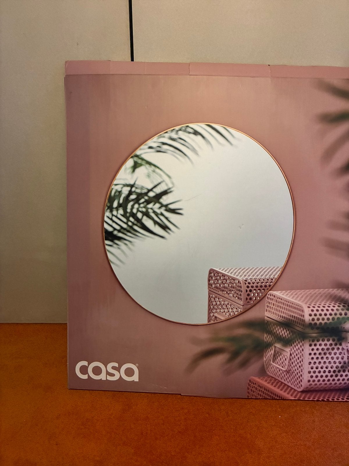 Ronde spiegel met gouden lijst van Casa NIEUW, Ophalen, Rond, Nieuw, 75 tot 100 cm