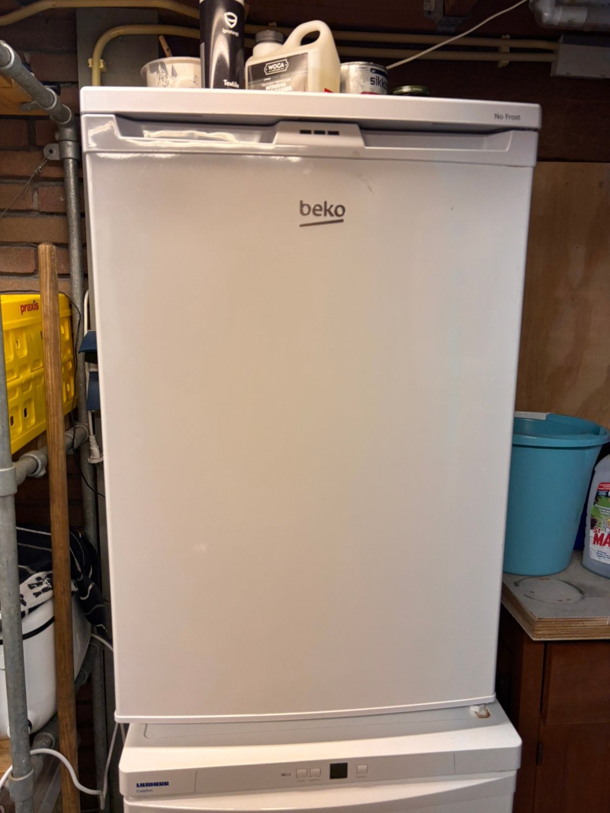 Beko vriezer, Witgoed en Apparatuur, Vrieskast, Gebruikt, Minder dan 60 cm, Vrijstaand