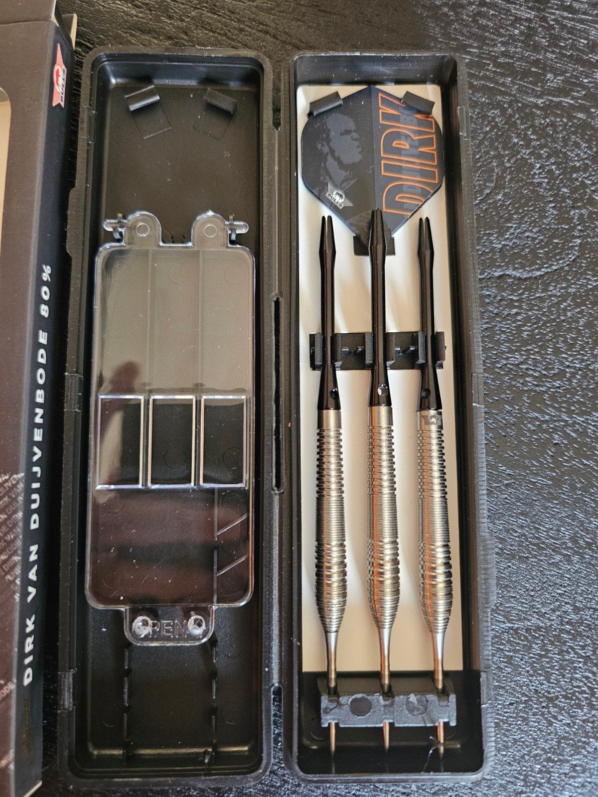Dirk van Duijvenbode Darts 24g met Mission Ripple Points, Verzenden, Zo goed als nieuw, Pijlen