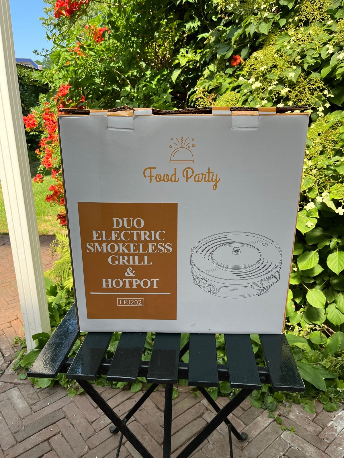Duo Elektrische Rookvrije Grill & Hotpot, Ophalen, Zo goed als nieuw