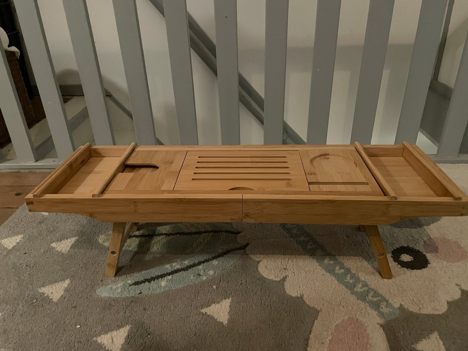 Uitschuifbaar Bad/Bed Tafeltje - Bamboe - Nieuw, Ophalen of Verzenden, Nieuw