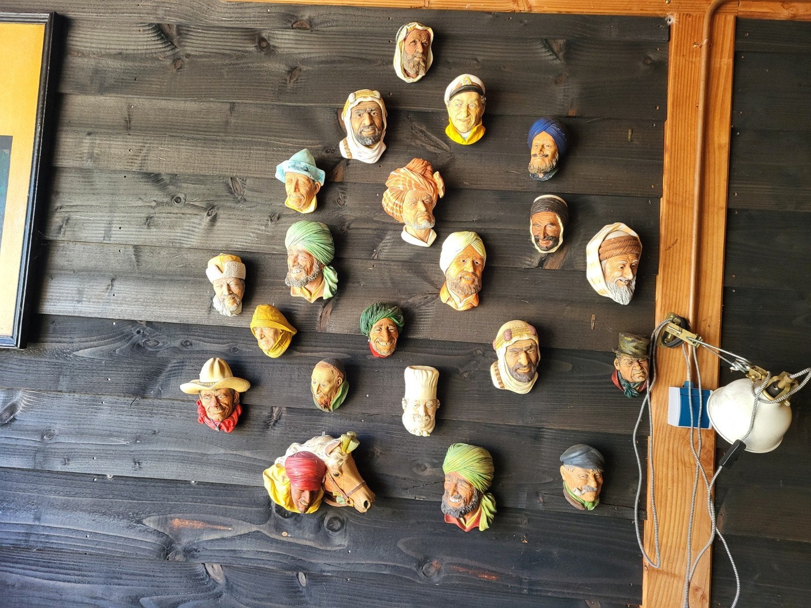 21+ Bossons Karakterkoppen Wanddecoratie, Verzamelen, Ophalen of Verzenden, Gebruikt, Mens