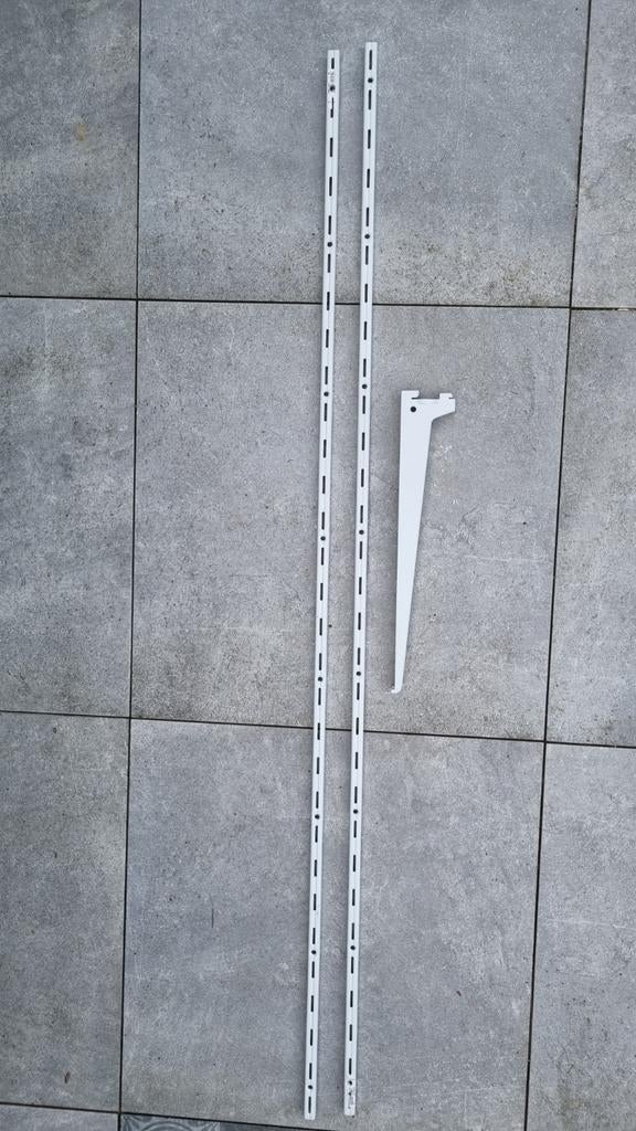 Plankendrager systeem - 2 rails (150cm) en 1 drager (40cm), Ophalen