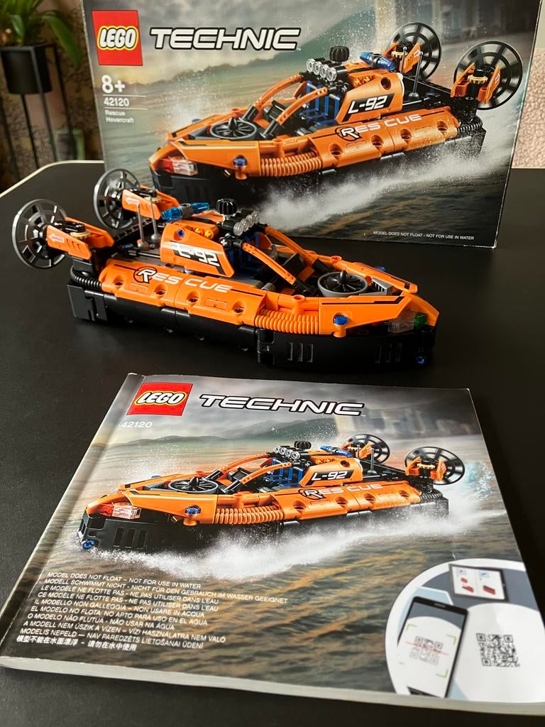 Lego Technic 42120 Reddingshovercraft/vliegtuig, Ophalen of Verzenden, Zo goed als nieuw, Complete set, Lego