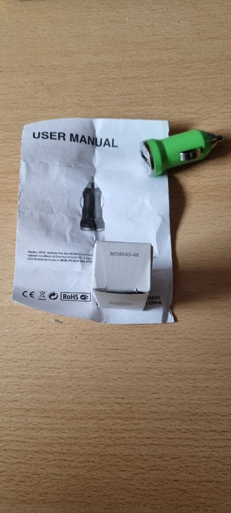 USB autolader kleur groen, Ophalen of Verzenden, Nieuw