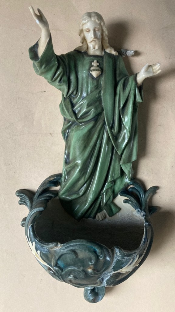 Antiek Wijwaterbakje, Antiek en Kunst, Ophalen of Verzenden