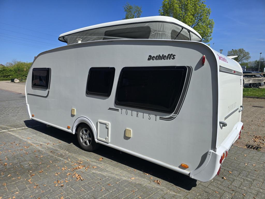 Dethleffs Tourist 460 DB + Unico luifel + hefdak, Caravans en Kamperen, Bedrijf, Treinzit, Tot en met 4, 1000 - 1250 kg