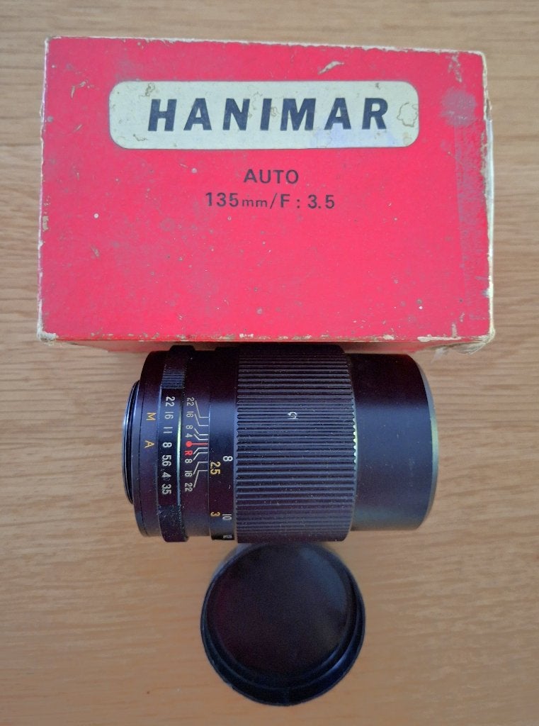 telelens 135mm, Ophalen, M42, Gebruikt, Telelens