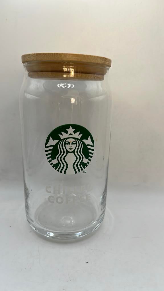 Starbucks chilled Coffee glas, zonder rietje., Ophalen of Verzenden, Zo goed als nieuw, Gebruiksvoorwerp