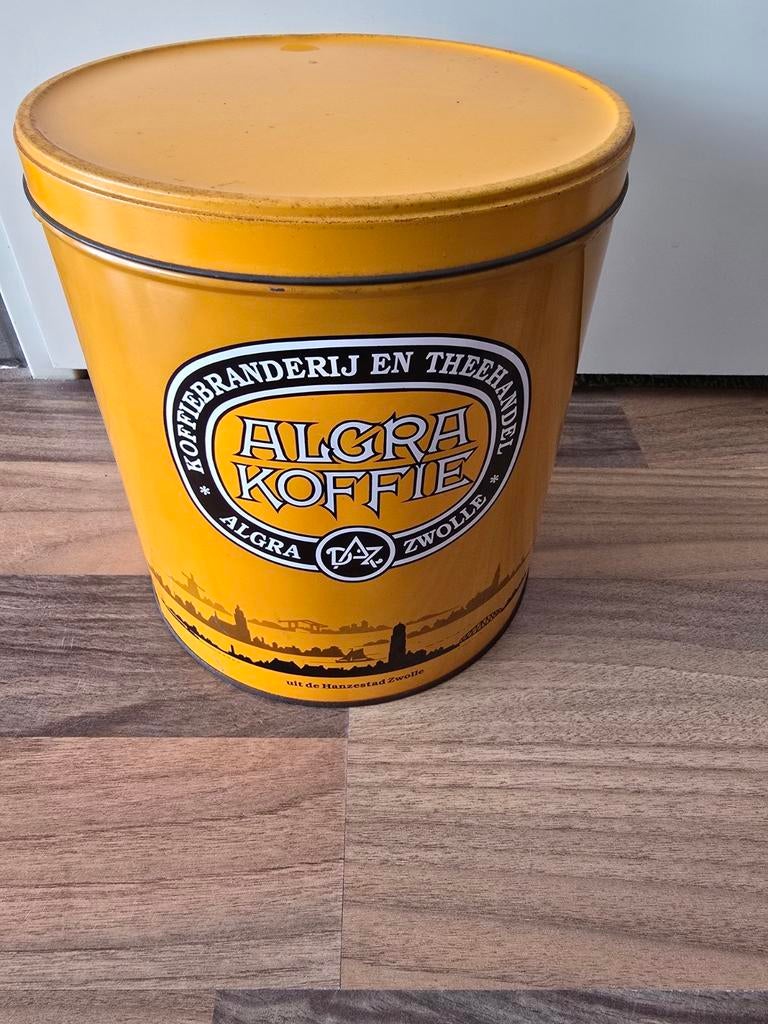 Vinitage algra koffie blik zwolle, Verzamelen, Blikken, Ophalen, Koffie