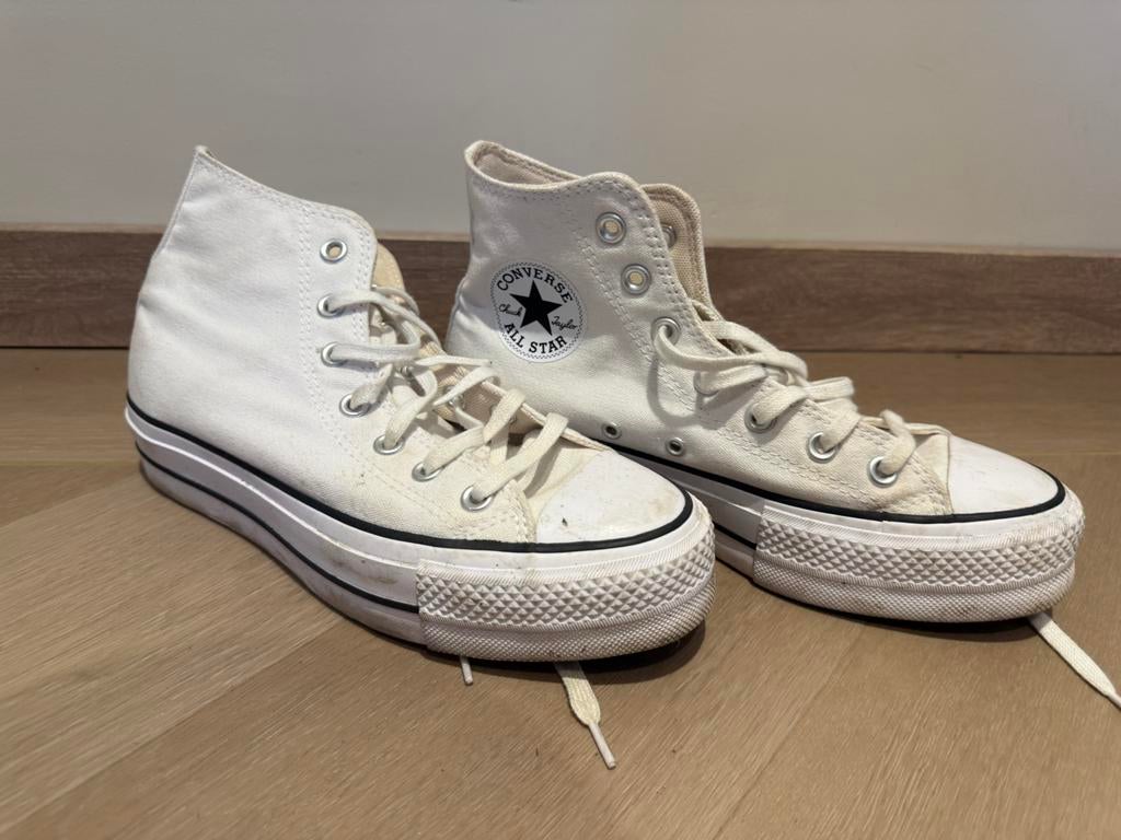 Converse, Kleding | Dames, Schoenen, Wit, Ophalen of Verzenden, Sneakers of Gympen, Zo goed als nieuw