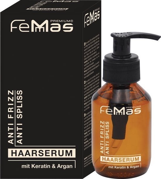 100 stuks FeMas Anti Frizz Haarserum met Keratine & Argan, Ophalen of Verzenden, Nieuw, Haarverzorger of -hersteller