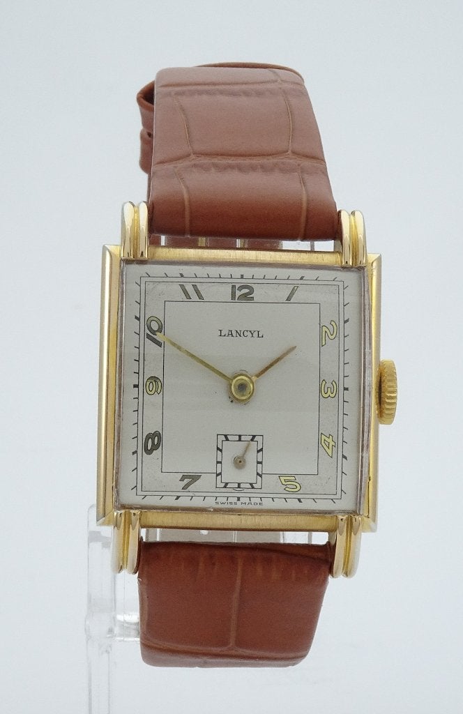 Lancyl unisex horloge NOS 1945 Vintage Nieuw, Staal, 1930 tot 1960, Ophalen, Overige merken