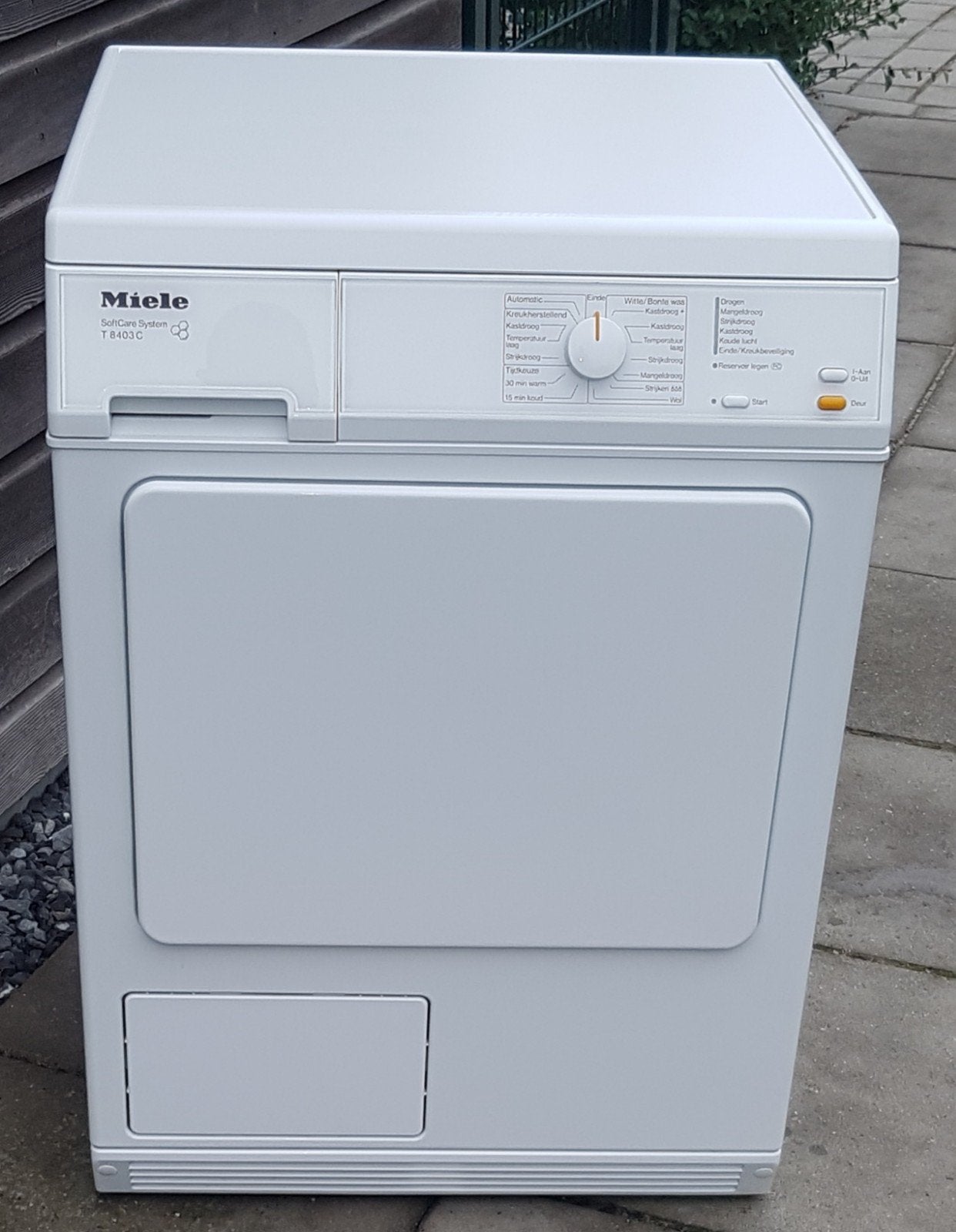 nette miele softcare condensdroger, Ophalen, 6 tot 8 kg, Minder dan 85 cm, Zo goed als nieuw
