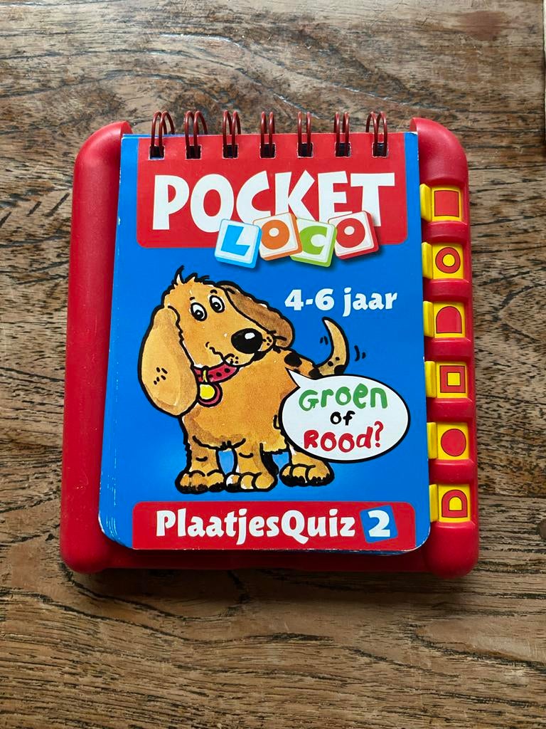 Pocket Loco Plaatjesquiz 2 - Educatief spel 4-6 jaar, Ophalen of Verzenden, Zo goed als nieuw, Taal en Lezen