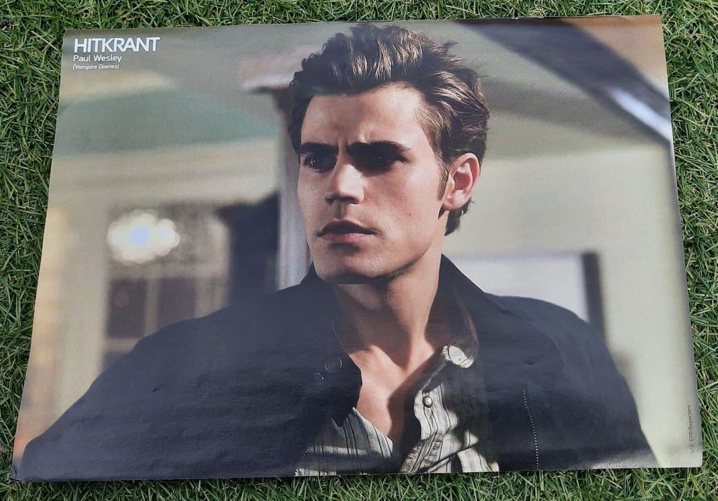 Poster A4 Hitkrant 2009 Paul Wesley (Vampire Diaries), Verzamelen, Gebruikt, A4 of kleiner, Rechthoekig Liggend, Ophalen of Verzenden