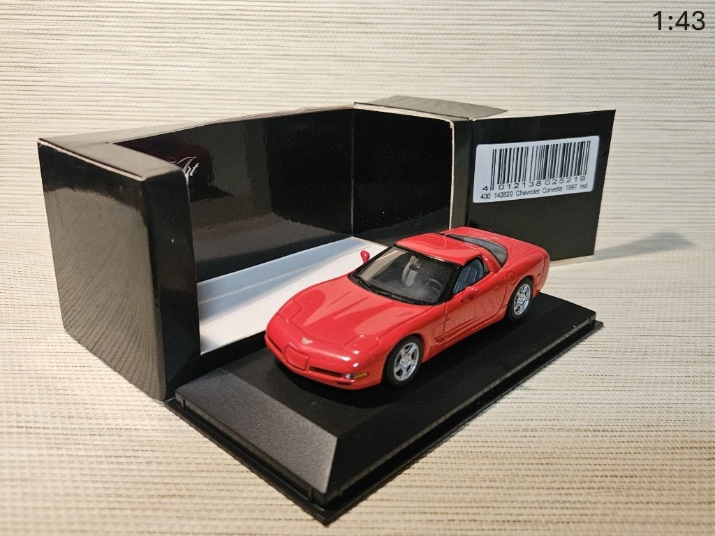 minichamps corvette, Ophalen of Verzenden, Zo goed als nieuw, Auto, MiniChamps