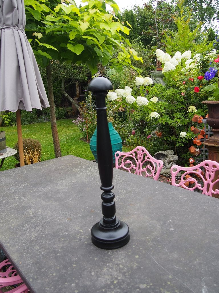 Zwarte Houten Hoedenstandaard - 58 cm hoog, Antiek en Kunst, Ophalen of Verzenden