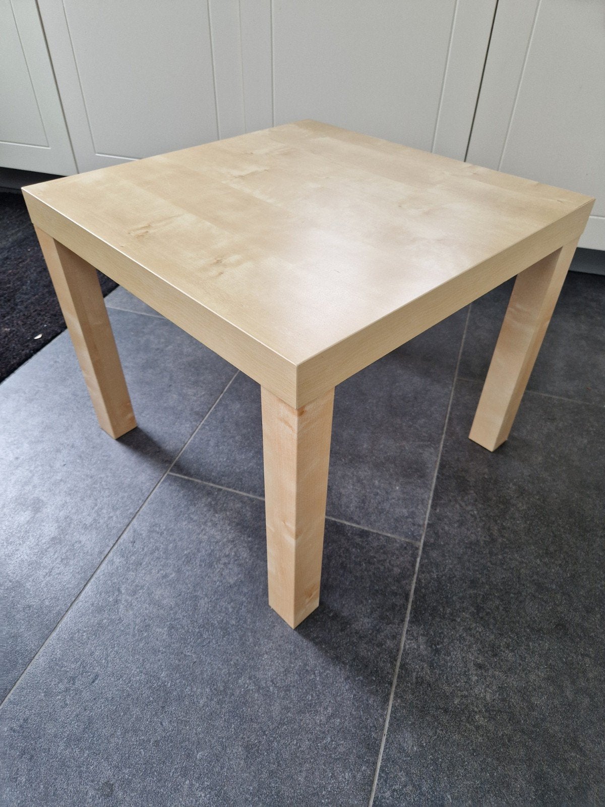 Ikea Lack bijzettafel kleur licht eiken, Gebruikt, Vierkant, Hout, Ophalen