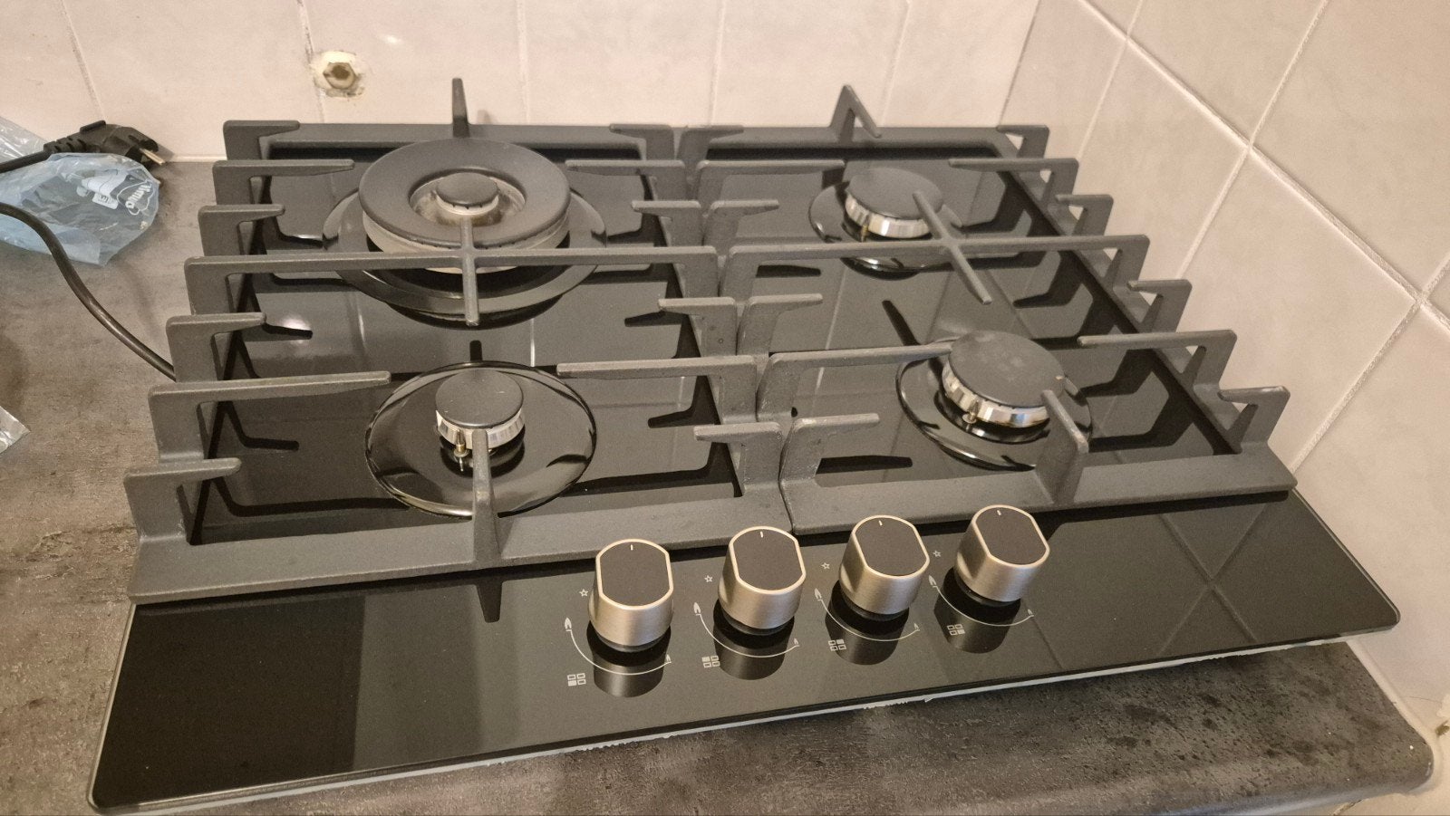 Te koop zgan Exquisit inbouw gaskookplaat., Zo goed als nieuw, Inbouw, Gas, 4 kookzones