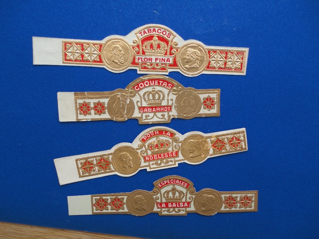 sigarenbandjes 40= 4st, Verzamelen, Ophalen of Verzenden, Gebruikt, Sigarenbandjes