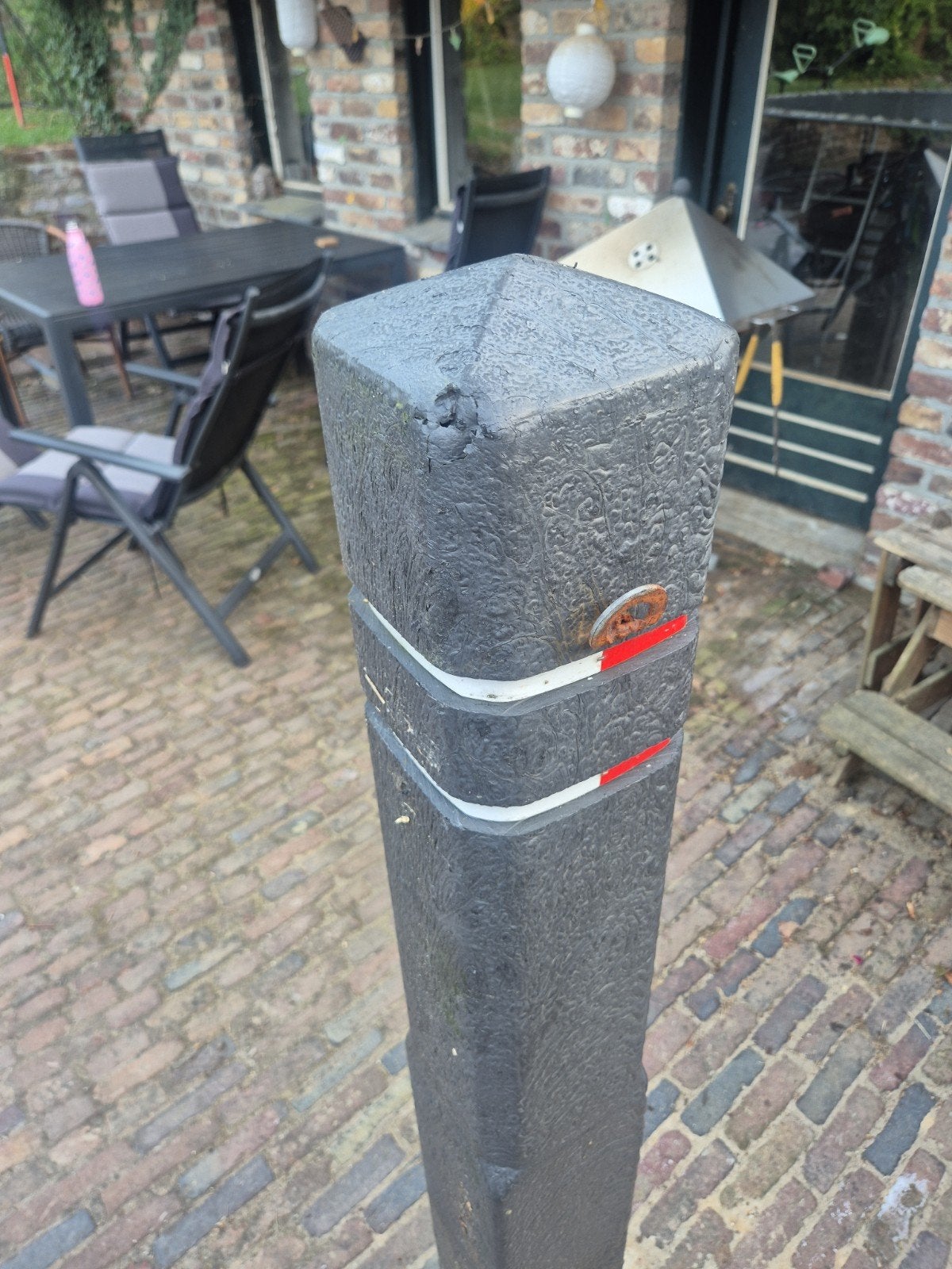 6 stevige kunststof afzetpaaltjes / verkeerspaal, Ophalen